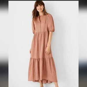 Ann Taylor Peach Maxi Dress